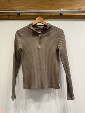 Ribbed Zara quarter zip